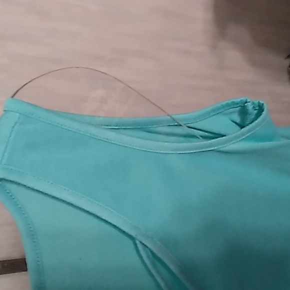 COEUR VOGUE Med Blue with Grey Leopard Design Tank Top - Picture 4 of 8